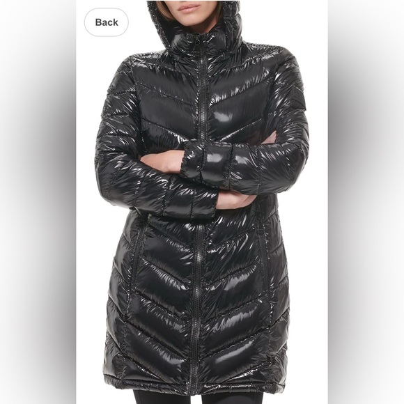 Calvin Klein Women's Chevron Quilting Casual Lightweight Jacket - Picture 4 of 6